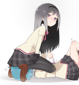 __akemi_homura_and_miki_sayaka_mahou_shoujo_madoka_magica_drawn_by_13o__a99d9b7d8c815a4eacd248578054a3ee