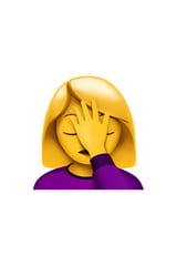 🤦_♀️ Woman Facepalming Emoji
