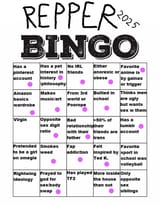 repper 2025 bingo