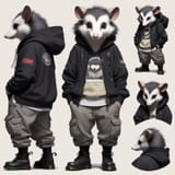 AlbedoBase_XL_Anthropomorphic_cartoonish_male_opossum_pale_cre_1