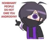 nonbinary people do not owe you androgyny