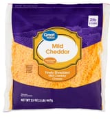 great value shredded mild cheddar