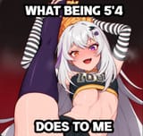 what being 5 4 does to me