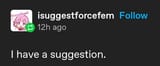 suggestion