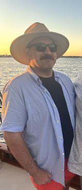 moustache sunset