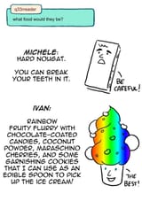 It’s over for you I portrait myself as the Chad Ivan sugar bomb ice cream and you as the virgin Michele nougat