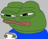 evil shifty eyed frog
