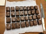 brownies cut