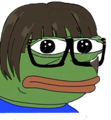 frog with bangs