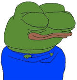 pepe crossing arms