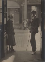 062_Joyce_and_S_Beach_Doorway_Shakespeare_and_Co_UB
