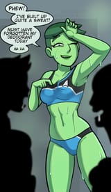 Tendi sweaty