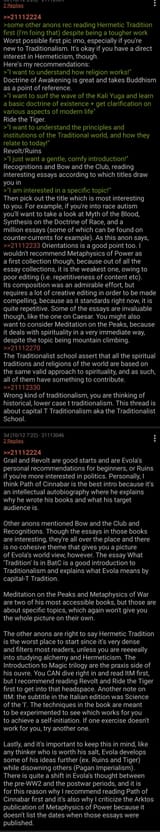 evola reading list
