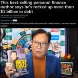 Robert Kiyosaki one billion dollars in debt