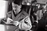 Hitler immersed in a book