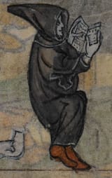 Detail from medieval manuscript, British Library Stowe MS 17 &#039;The Maastricht Hours&#039;, f139v