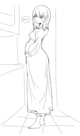 rikka barefoot and pregnant