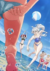 suletta meyrin miorine smith and isami at the beach