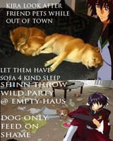 DOG ONLY FEED ON SHAME