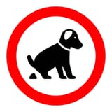 designated shitting thread sign
