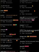 Instagram comments of that very photo
