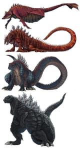 Godzilla forms