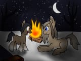 2539378__safe_artist-colon-machacapigeon_derpibooru+import_oc_oc-colon-blizzard+hearth_oc-colon-permafrost_earth+pony_pony_taiga+pony_-fwslash-mlp-fwsl