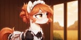 3410798__safe_ai+content_ai+generated_prompter-colon-greesys_oc_oc+only_oc-colon-victoria+orlova_earth+pony_pony_clothes_maid_maid+headdress_orange+hair_solo_wh