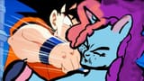 3441530__artist+needed_source+needed_safe_edit_misty+brightdawn_pony_saiyan_unicorn_g5_dragon+ball_duo_duo+male+and+female_eyes+closed_female_freckles_horn_male