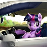3158512__safe_ai+content_ai+generated_twilight+sparkle_pony_unicorn_car_driving_female_mare_solo