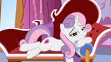3319559__safe_artist-colon-lunaticdawn_sweetie+belle_pony_unicorn_g4_adorasexy_bedroom+eyes_behaving+like+rarity_blushing_carousel+boutique_couch_cute_fainting+ (2)