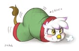 876154__safe_solo_cute_gilda_artist-colon-i+am+nude_gildadorable_blanket+burrito