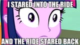 the ride stared back