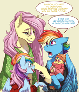 2310989__safe_artist-colon-hazurasinner_fluttershy_rainbow+dash_oc_oc-colon-harmony+28hazurasinner29_oc-colon-windy+belle_pegasus_pony_g4_baby_baby+pony_band-da