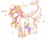 3606234__safe_artist-colon-cadence_sniffa_adagio+dazzle_pony_siren_g4_abstract+background_female_fins_fish+tail_mare_siren+pony_solo_tail_unshorn+fetlocks