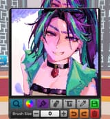 3606269__safe_artist-colon-cadence_sniffa_aria+blaze_human_equestria+girls_g4_choker_digital+art_female_pixel+art_roblox_smiling_solo