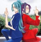 3606359__safe_artist-colon-cadence_sniffa_aria+blaze_sonata+dusk_human_equestria+girls_g4_action+pose_clothes_disguise_disguised+siren_duo_female_finger+gun_hum