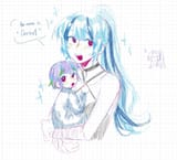 3606388__safe_artist-colon-cadencesniffa_sonata+dusk_oc_oc-colon-clarinet_human_g4_abstract+background_baby_dialogue_female_humanized_magical+lesbian+spawn_moth