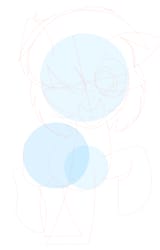 short mane anonfilly base sketch