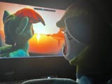 watching anon and his wife watch the sun set over the gold coast with my wife