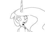 Tia stops eating cake doodle