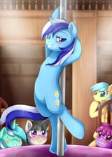 829394__suggestive_alternate+version_artist-colon-evomanaphy_derpibooru+import_berry+punch_berryshine_lyra+heartstrings_minuette_octavia+melody_sunshow