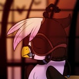 3610198__suggestive_artist-colon-twoshoesmcgee_gilda_griffon_g4_blindfold_bust_cage_female_gag_hood_leather_portrait_sensory+deprivation_solo_wing+sleeves_wings