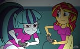 873824__safe_artist-colon-xxxsketchbookxxx_sonata+dusk_sunset+shimmer_equestria+girls_g4_clothes_female_gaming_lesbian_panties_ship-colon-sunata_shipping_t-das