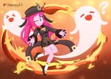 2877194__safe_artist-colon-tabrony23_pinkie+pie_ghost_human_undead_equestria+girls_g4_beautiful_breasts_clothes_cosplay_costume_crossover_cute_female_genshin+im