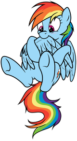 dashie biting wing
