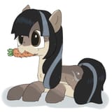 2539622__safe_artist-colon-omelettepony_derpibooru+import_oc_oc-colon-cold+shoulder_unofficial+characters+only_pony_taiga+pony_carrot_chest+fluff_femal