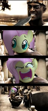 550617__safe_fluttershy_meme_flutterrage_300_this+is+sparta_artist-colon-cubonator_sparta