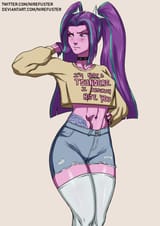2605266__safe_alternate+version_artist-colon-nire_aria+blaze_equestria+girls_g4_belly+button_blatant+lies_blushing_booty+shorts_breasts_busty+aria+blaze_choker_
