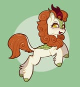 3568592__safe_artist-colon-eadekki_autumn+blaze_kirin_g4_-colon-d_blush+lines_circle_circle+background_cloven+hooves_concave+belly_female_full+body_green+backgr